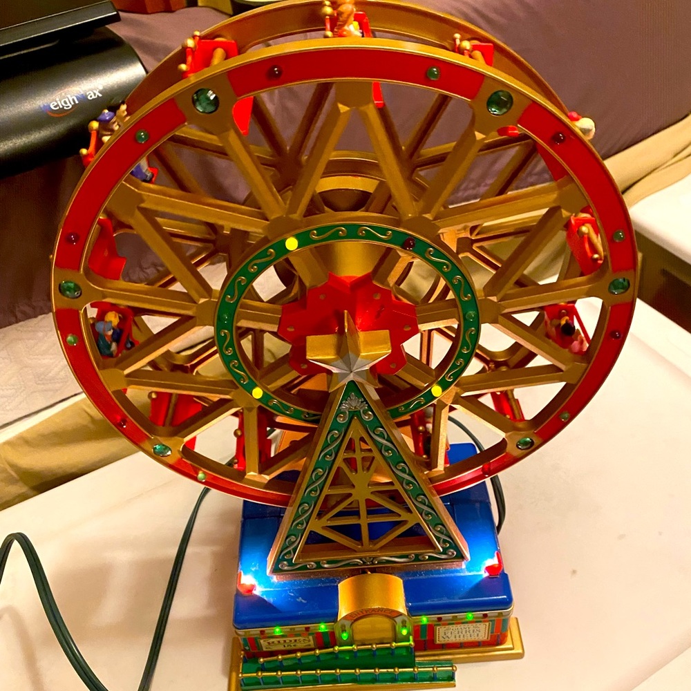 Vintage Christmas Holiday Music Moving Ferris wheel ☝🏻😍 🎡